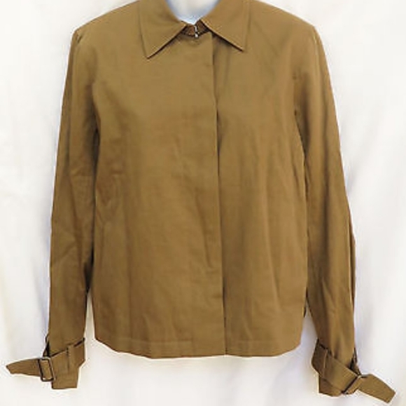 Theyskens' Theory Cotton Linen Brown Jacket 0 - Picture 4 of 11